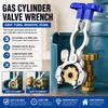 Metal Gas Cylinder Valve Wrench Plastic Grip Gas Valve Wrench Cylinder Valve Tool  Hardware Repair