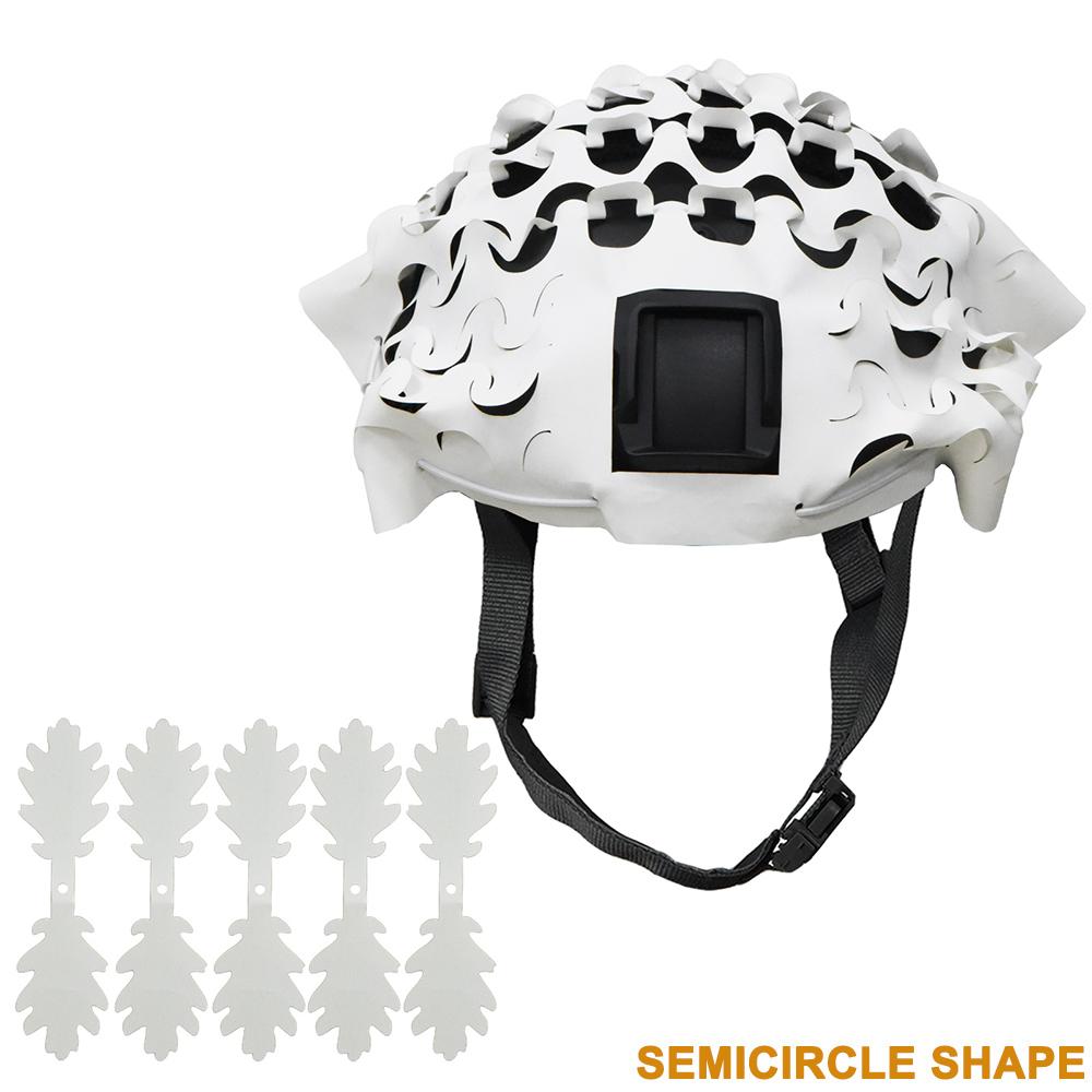 

3D-камуфляж, лазерна вирізка, форма листка, страйкбольний чохол для шолома, сітчаста тканина для шолома, пейнтбольний полювання, аксесуари для страйкбольного шолома білий