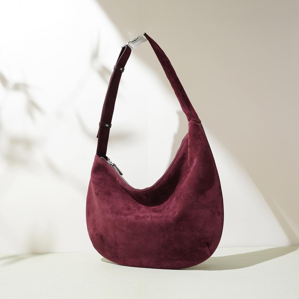 2025 New Simple Sheepskin First Layer Anti-velvet Non-fading Niche Design Large Capacity Shoulder Bag Messenger Bag Women's Bag