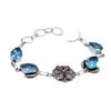 Blue Topaz Gemstone Handmade Bracelet Jewelry BR 172