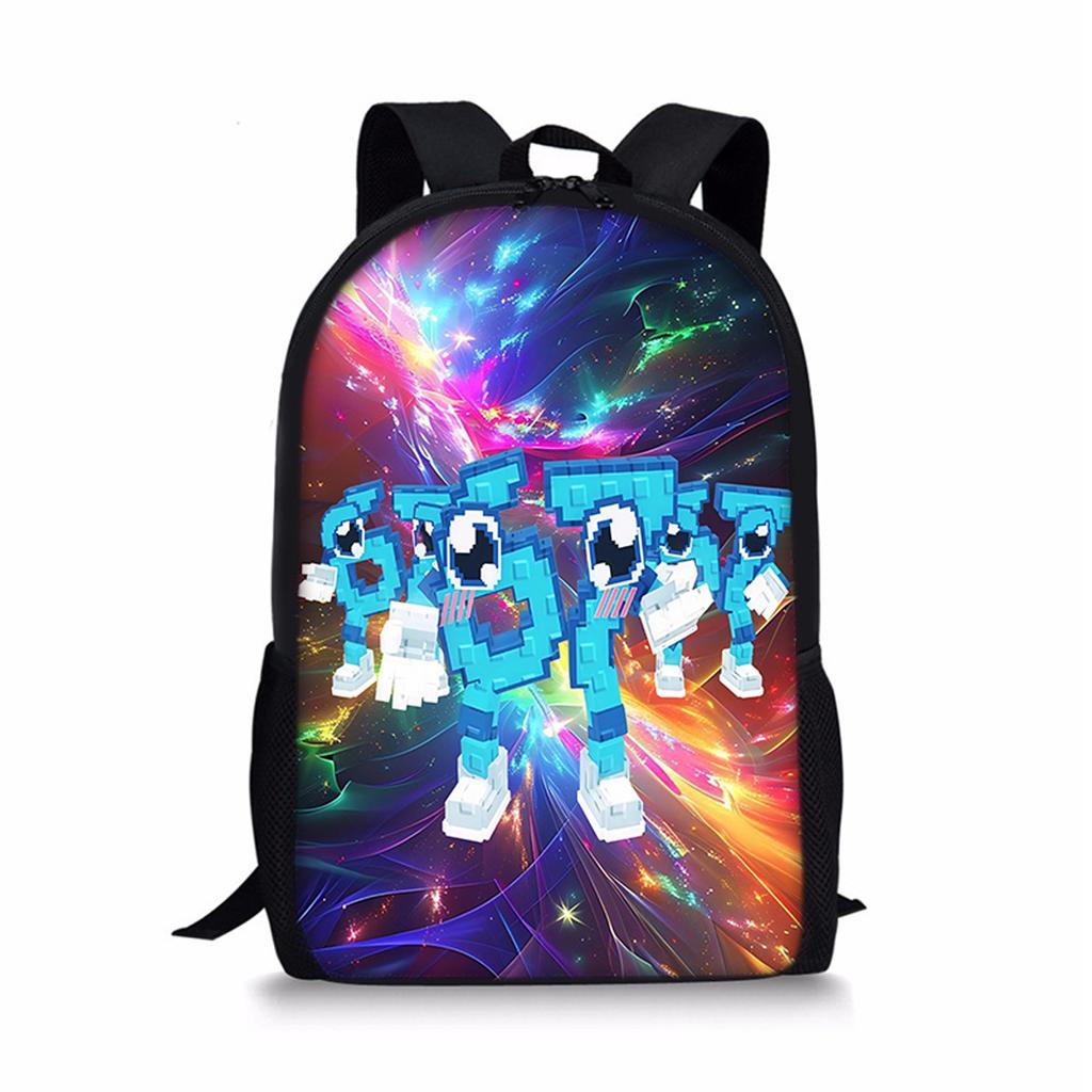 Beliebte jugendliche 67 sechs sieben Schüler Schultaschen Notizbuch Rucksäcke 3D-gedruckte Oxford Wasserdichte Jungen/Mädchen Reise-Taschen