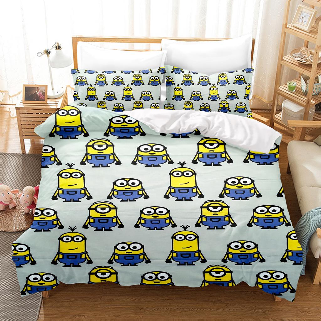 Duvet Cover Peanuts Series Set Comforter Bedding 3d Children'S Bedding Set 3-Piece 1 Quilt Cover King Size