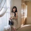 French sleeveless lace-up neck polka dot dress women's summer new fashion temperament small loose short skirt