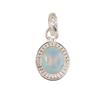 Oval Milky Opal Gemstone 925 Sterling Silver Boho Jewelry Handmade Pendant 1.20" PP-7-15