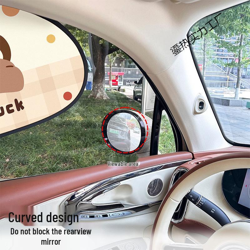 Adorable Puppy Car Window Sun Shades: Electrostatic Sun Protection & Heat Insulation for Baby