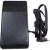 Janome Genuine Electronic Sewing Machine Foot Controller (black, Round 3-pin Plug). Plug Size: 26mm (vertical) X 12mm (horizontal).