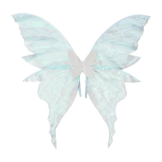 Yousheng Fairy Wing for Girls Women Organza Angel Wings Halloween Butterfly Cosplay Costume for Cosplay Party Accessory