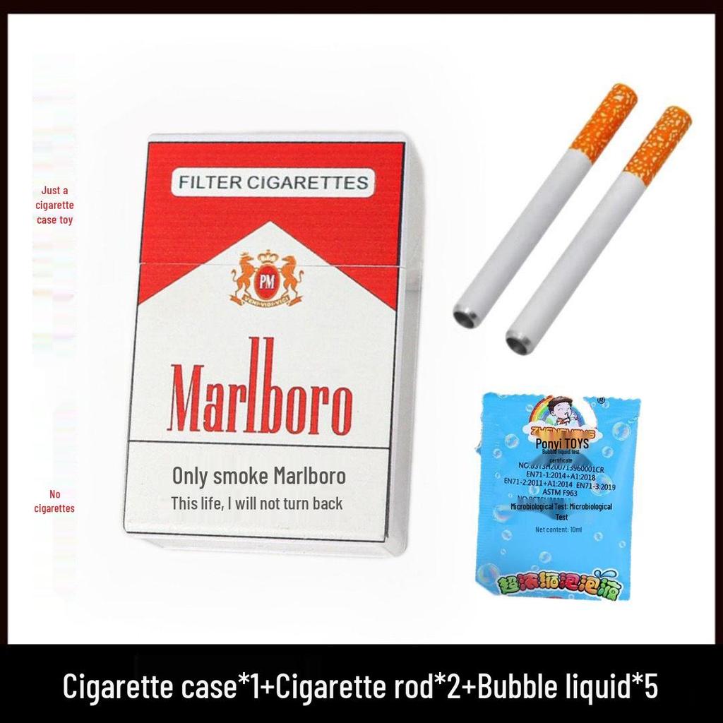 Bubble Blowing Cigarette Case Prank Toy - Adult Stress Relief & Quit Smoking Aid