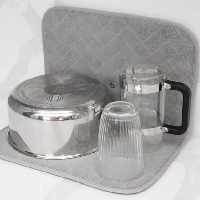 Modern Minimalist Nylon Draining Bowl Rack For Kitchen Countertop Storage And Organization