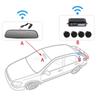 Câmera de estacionamento de ré para carro, sensor de estacionamento sem fio, kit de sensor de estacionamento com visão traseira, detector de led
