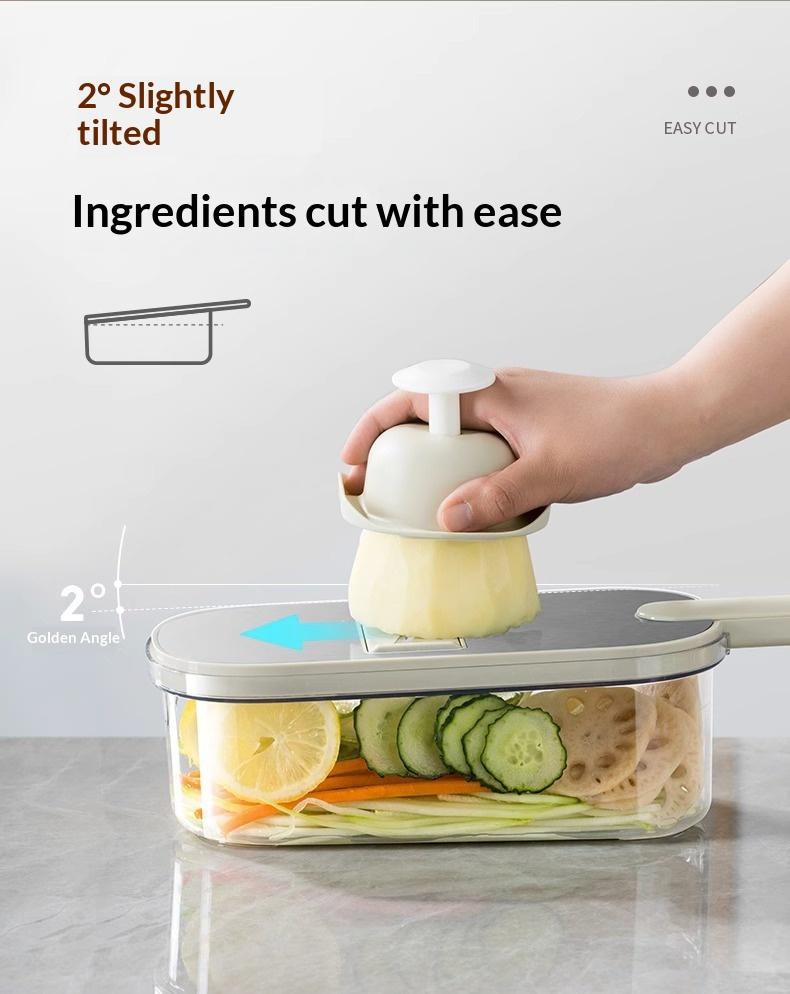 Multi-Function Vegetable Cutter Set – Chopper, Slicer, Shredder and Dicer for Potato, Carrot, Adjustable Kitchen Tool