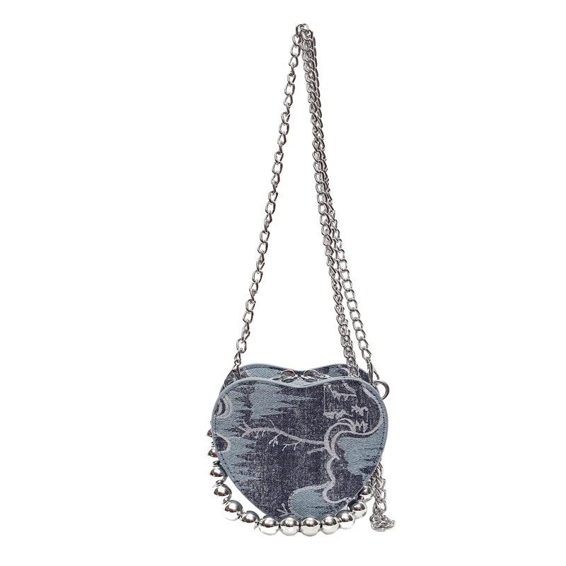 Pfirsichförmige Perlenhandtasche mit kleinem Nischendesign, elegante und vielseitige Ketten-Schultertasche, schlichte Mini-Umschlagöffnung