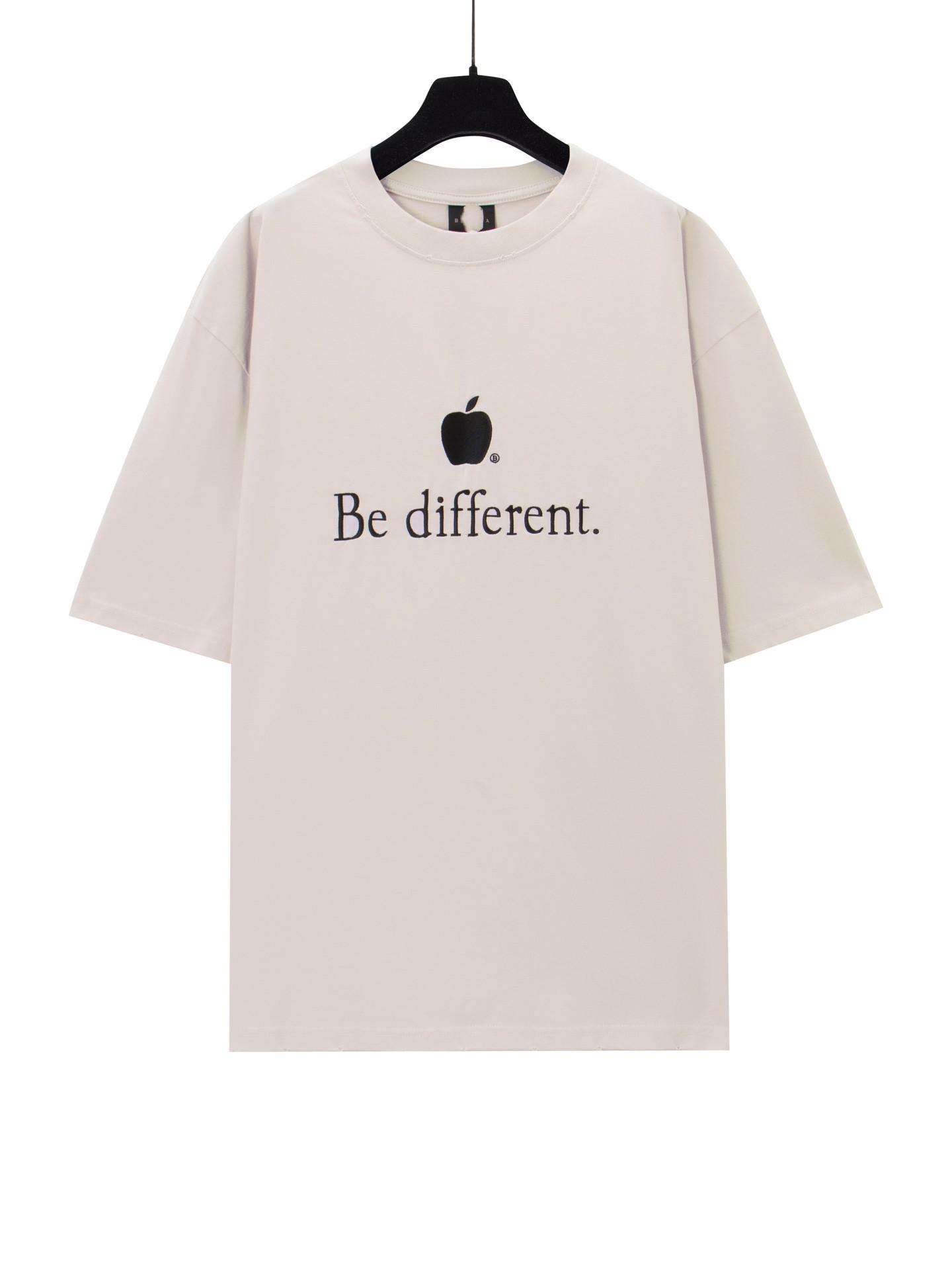 

Роскошная летняя футболка OS унисекс с вышивкой Apple 2023 года Medium лаймовый/серый