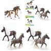 Beautiful Silver Gray Spotted Mare Model Lifelike Animal Figurine For Decoration