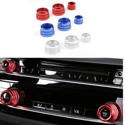 Angelguoguo For BMW X3 G01 X4 G02 - 6gt GT6 Car Volume Air Conditioning Knobs Audio Control Button Knob Ring Cover