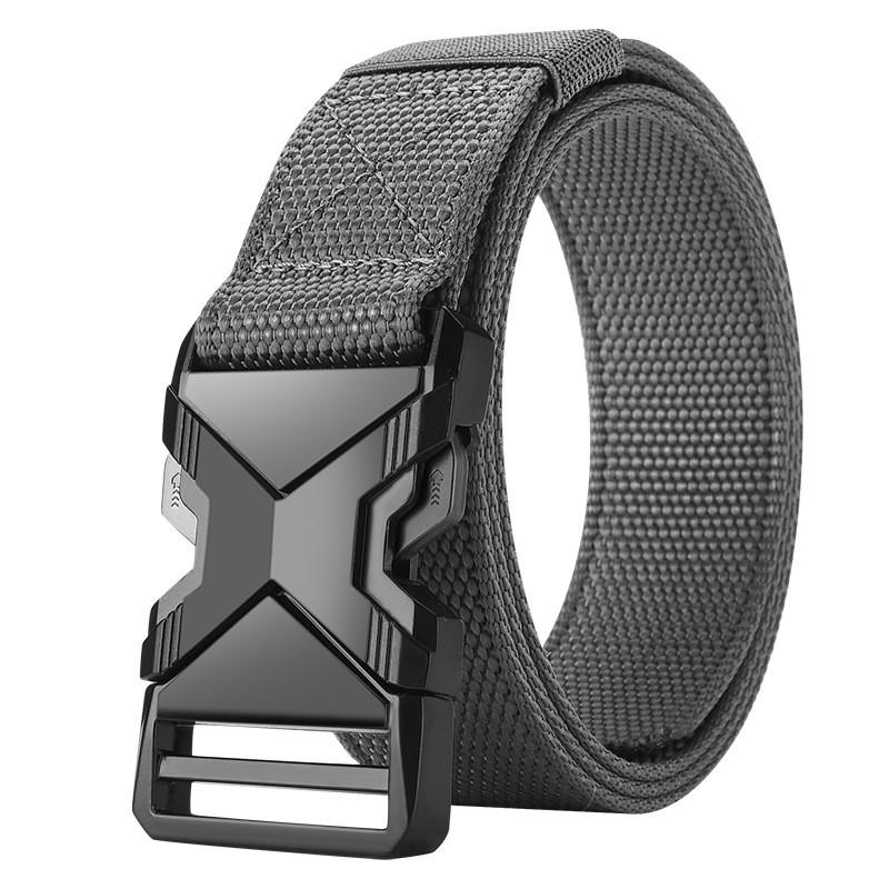 Buckle Fashionable Alloy Men Nylon Woven Waist Belt For Daily And Use Outdoor