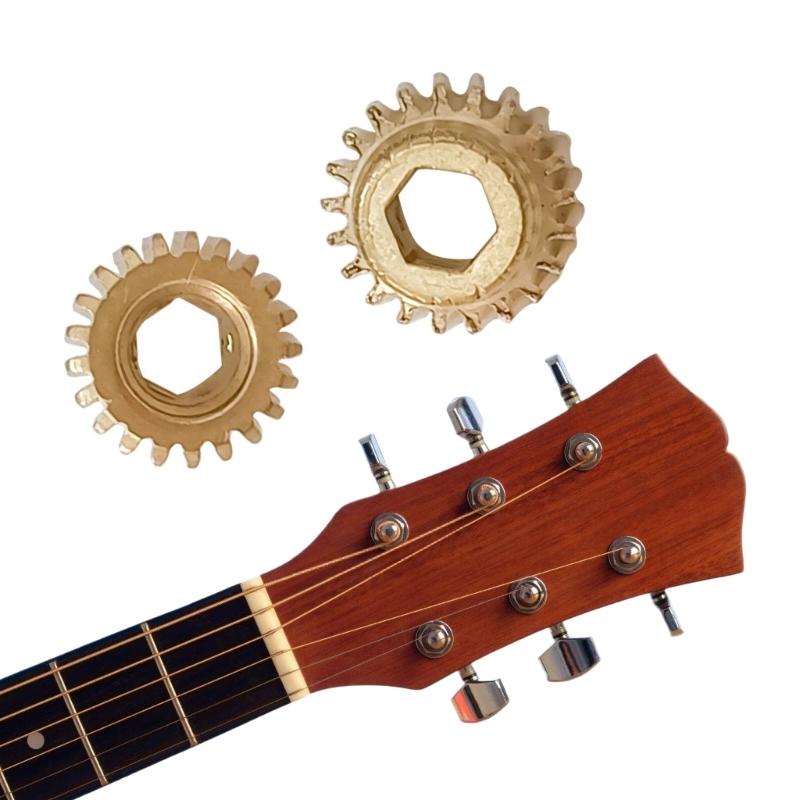 Classical Guitar Tuning Gear Set 6PCS Shafts Iron Texture Replacement Gears Perfect for String Adjustment Stability