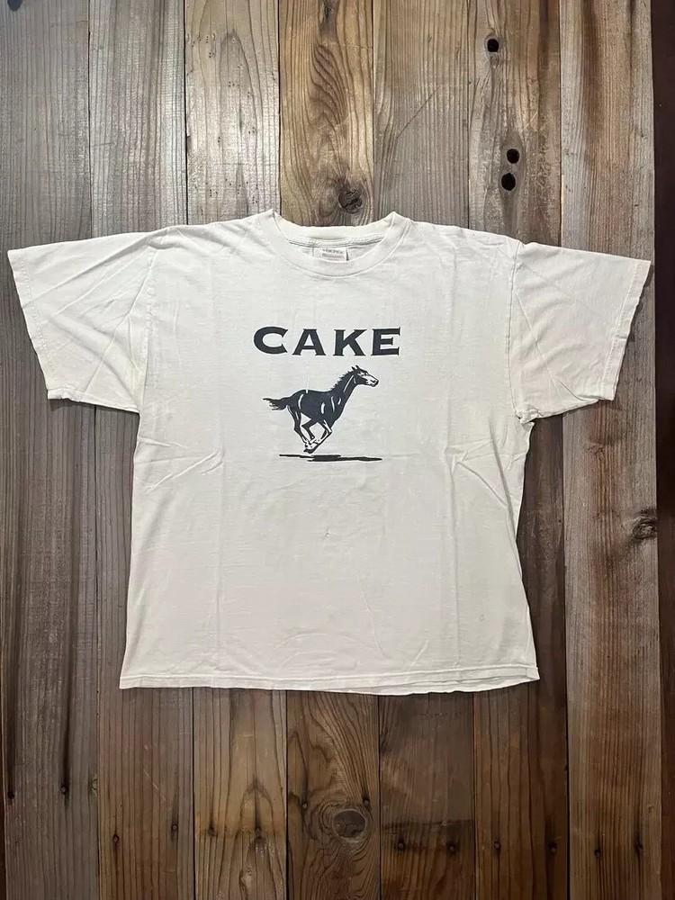 1990's Cake Band Horse T-Shirt Tops tees Men's Women's Cotton Full Size Unisex S-4XL