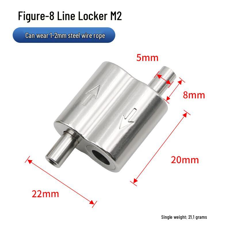 Langsaizebo Adjustable Steel Wire Rope Figure-8 Lock