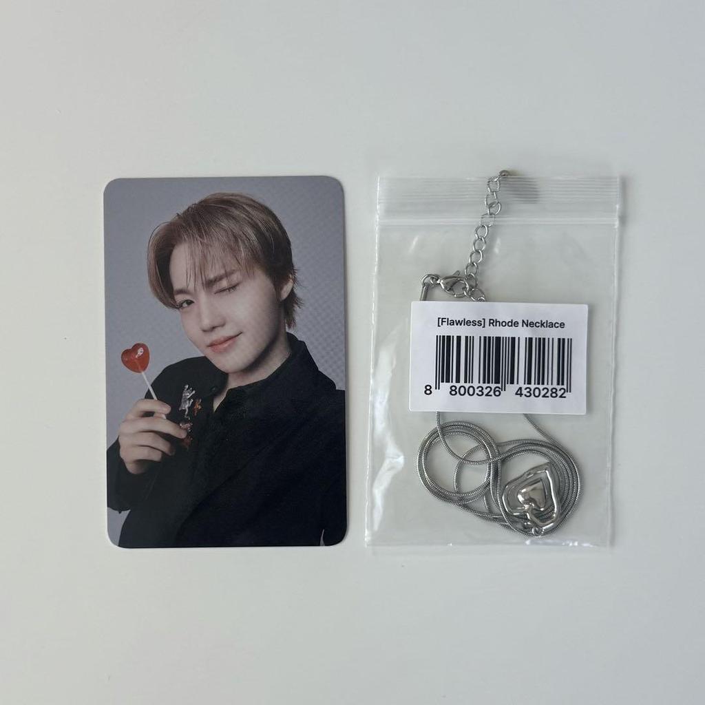 [USED] TREASURE FLAWLESS Necklace Limited Trading Card Doyoung