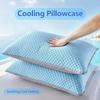 Ice Fiber Pillowcase | Quick-drying, Breathable, Cool Feel - Perfect for Hot Sleepers, Compatible with Standard Pillows - Ideal for Summer