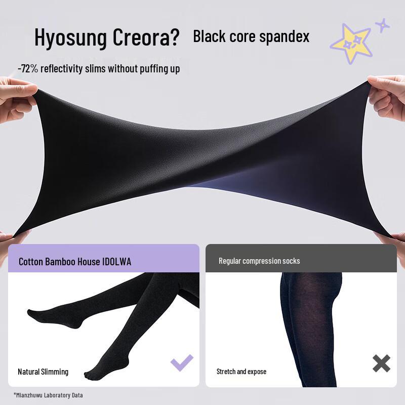 Mian Zhu Wu Women's Thermal Tummy Control Leggings & Tights