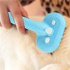 Hair Fish for Pets Cat BuiltIn Spray Hair Removal Tool For Cats Medium Blue