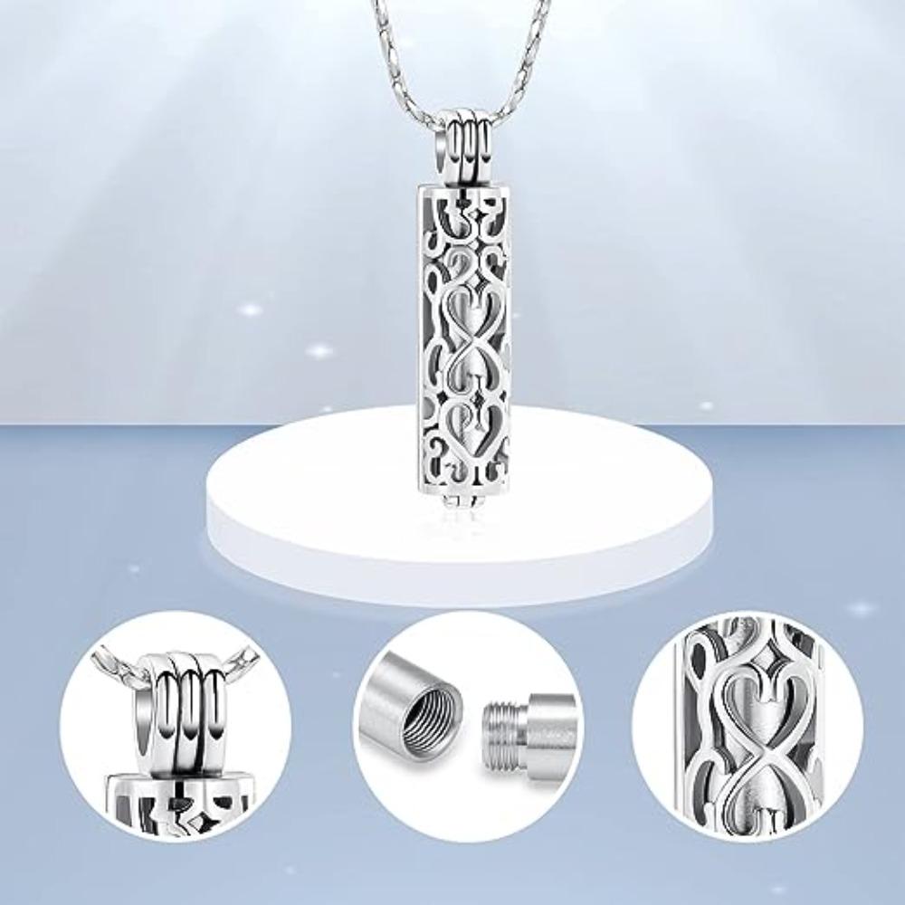 Stainless Steel Cremation Jewelry Cylinder Mini Pet Ash Box  for Commemorating Loved Ones or Pets