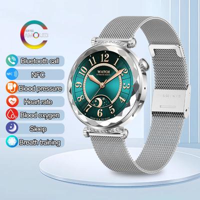 SACOSDING Fashion Women Smart Watch Amoled HD Screen Bluetooth Calling NFC Wristband Girl Sport Fitness Tracker Lady Smartwatch