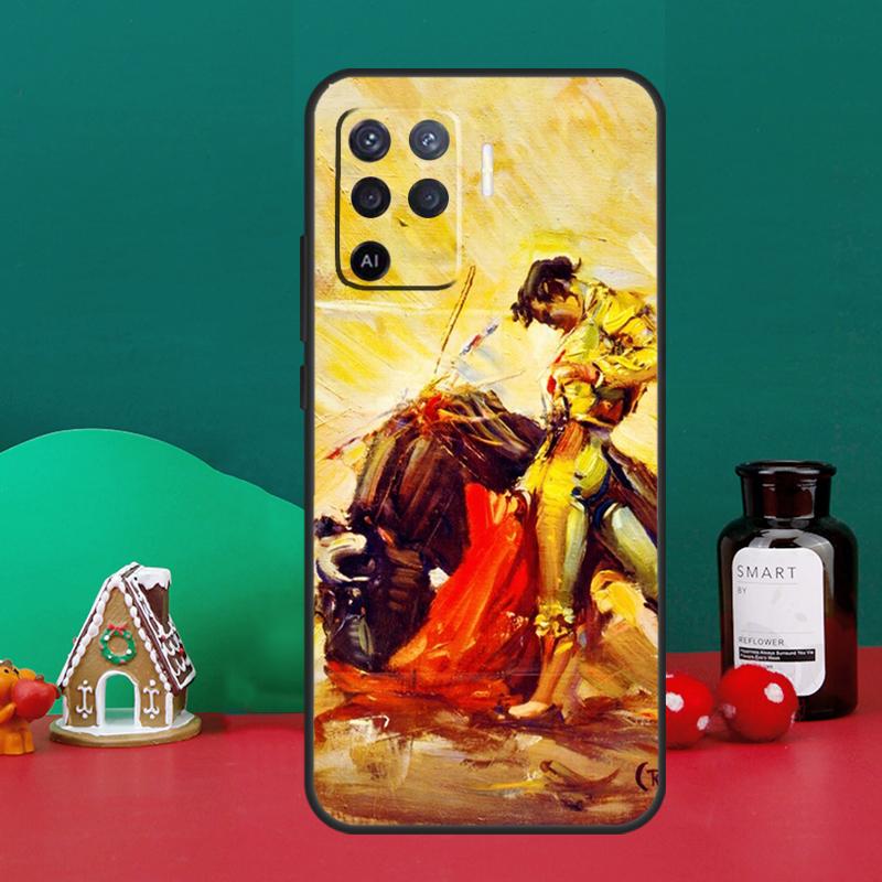 Bullfight Bull Fighter Case For Oppo A5 A6 Pro A15 A18 A38 A58 A78 A98 A54 A74 A94 A17 A57 A80 A60 A40 A16 A76 A96