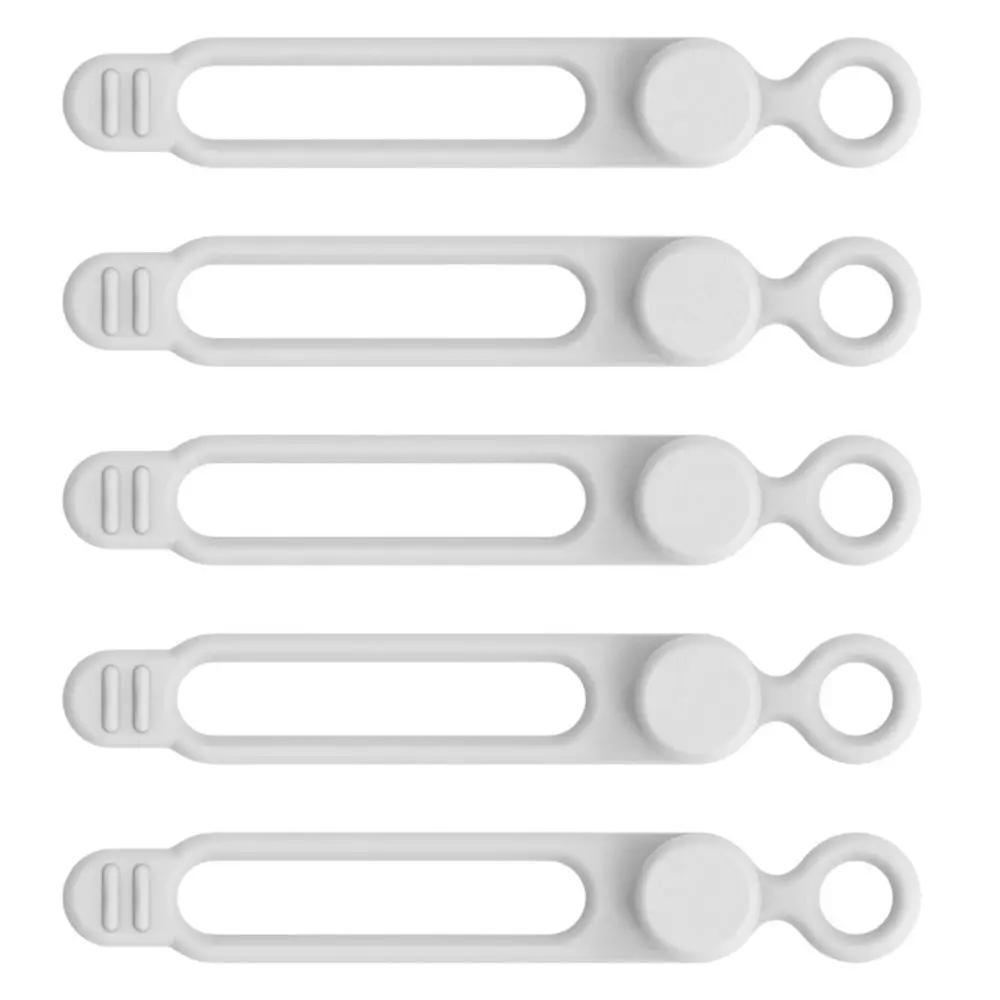 10-Pack Reusable Silicone Elastic Bands – Cable Organizer for Wires, Coils & Cord Management