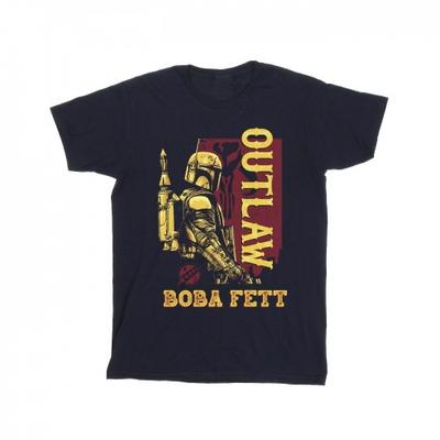 Mens The Book Of Boba Fett Distressed Outlaw T-Shirt
