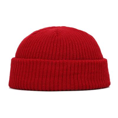 Winter  Solid Color Landlord Watermelon Knitted Wool Hat Buffet Ski Hat