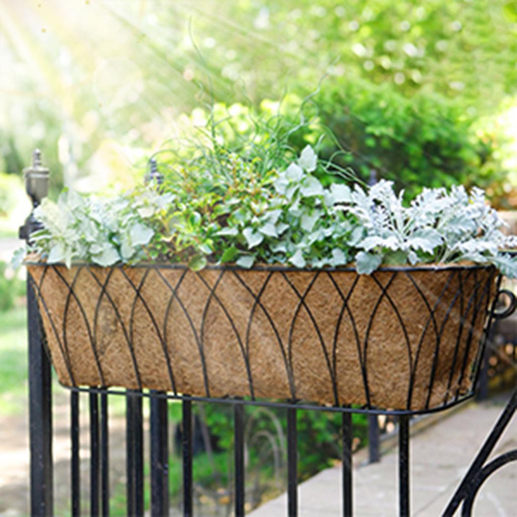 24-36inch Plant Grow Bags Coconut Fibre Flower Pots Breathable Coconut Fibre Hanging Pots for Outdoor Balcony Courtyard