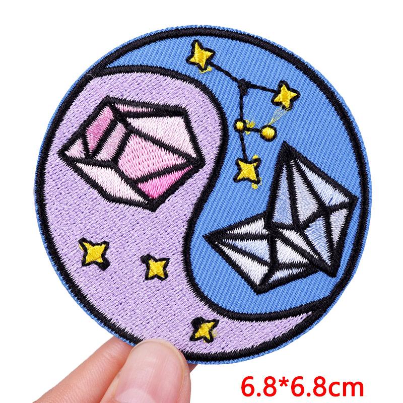 Embroidery Patch Diy Cartoon Patch Iron On Patches For Clothing Letter Embroidered Patches For Jackets Ironing /Sew Applique