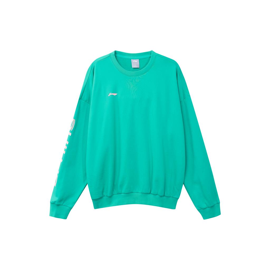 Li Ning Sweatshirt Men's Teal Wave Green AWDRF73-4