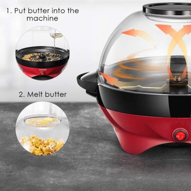 850W Mini Electric Household Appliance Machine Popcorn Makers Fully Automatic Popcorn Machine Popcorn Machine For Home Kitchen