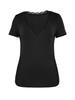 Womens Y2K Lace V Neck T Shirt Short Sleeve Slim Fit Going Out Top