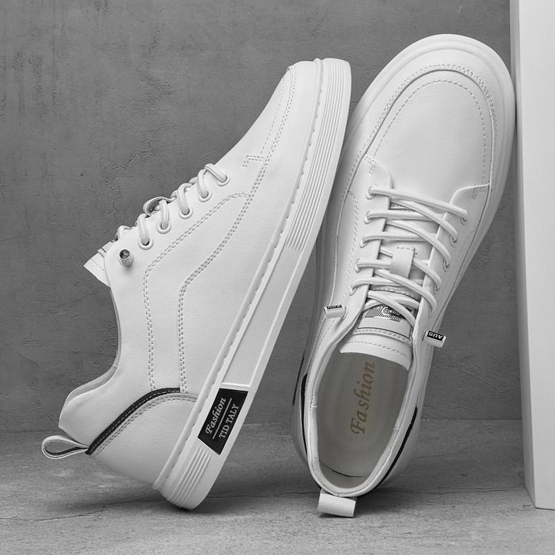 

Весенние новые кроссовки для активного отдыха, брендовая повседневная обувь из натуральной кожи, универсальные мужские оксфордские кроссовки для бега, обувь для скейтбординга ручной работы для мужчин 45 белый