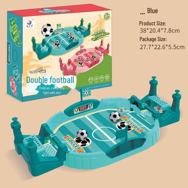 

Детская настольная футбольная игра: Интерактивная обучающая настольная игра для детей от 3 до 6 лет. Идеально подходит для игр родителей и детей, а также для мальчиков. T3665 two-player football battle machine синий