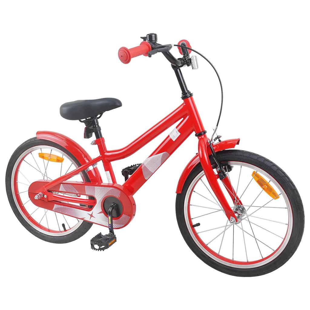 Kids Bicycle 18 Inches for Ages 5 7 Red