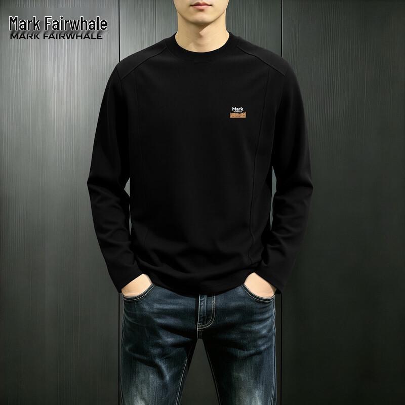 Mark Fairwhale Men's Long-Sleeve Crew Neck Casual T-Shirt