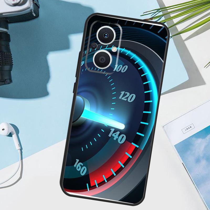 Speedometer Car Cover For OPPO Reno 8 7 Lite 10 11 12 13 14 Pro 11F 12F 13F 14F OPPO Find X8 X5 X9 Pro Case