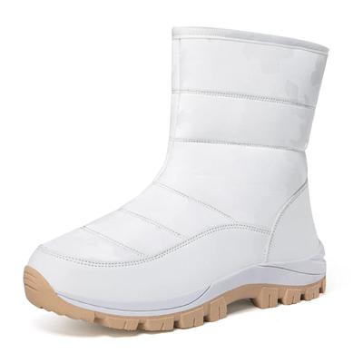 Mode Winter Baumwolle warme kurze Stiefel mit dicken Sohlen rutschfeste Schneestiefel Outdoor Wanderschuhe Casual große Größe Damenstiefel