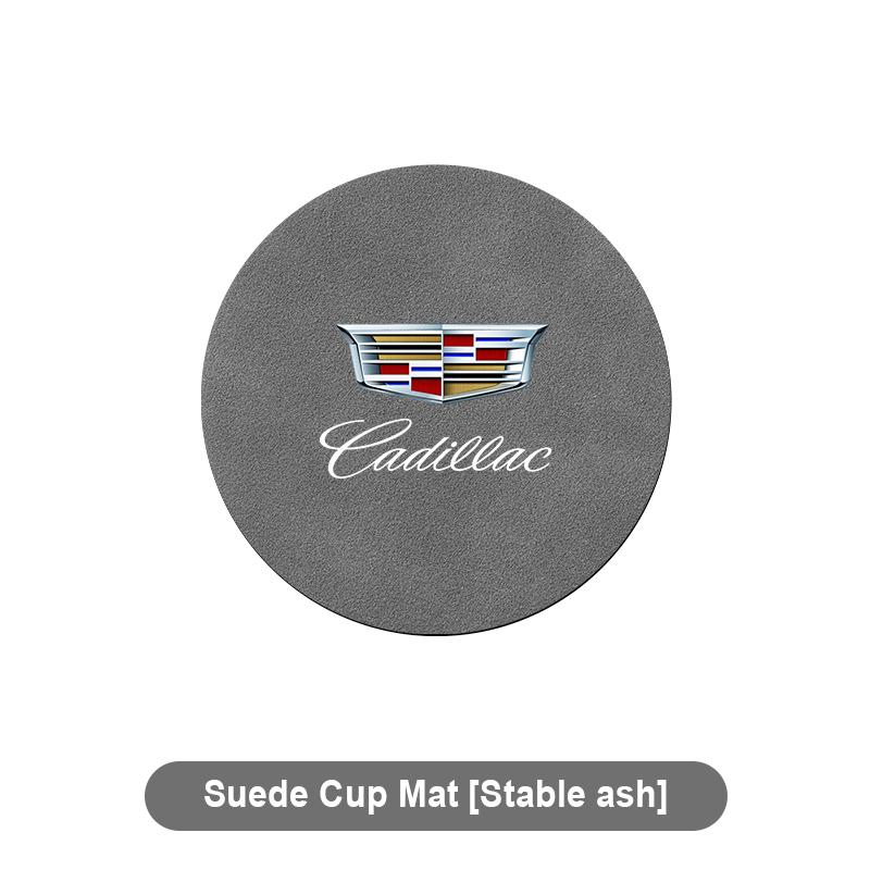 Car Water Cup Pad Non-slip Coaster Accessories For Cadillac CT5 CT6 CTS Seville ATS CT4 XTS Celestiq Ciel Escala SRX XT4 XT5 XT6 XLR ELR Elmiraj EXT