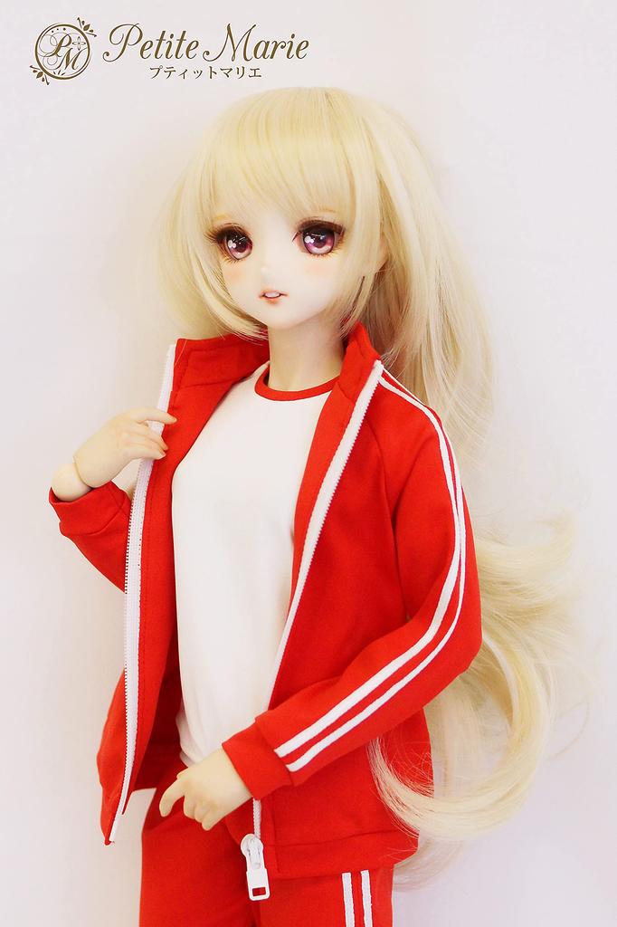 [Petite Marie] 13 DD Compatible Soft Touch Versatile Jersey Red 60cm Doll BJD Doll Clothes [Petite Marie] [No.0077]