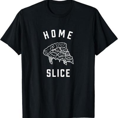T-shirt Amoureux de Pizza Homeslice Amoureux Noir