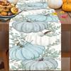 Christmas Table Runner Linen Holiday Decor Creative Halloween Thanksgiving Tablecloth Festive Atmosphere
