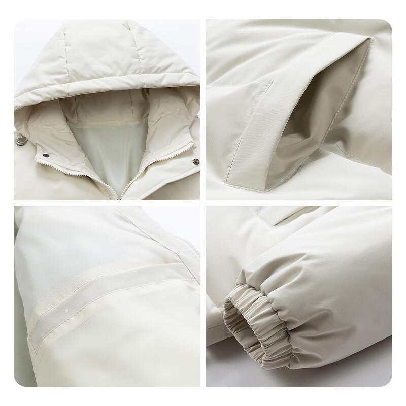 Huili Men's Loose Fit Hooded Puffer Jacket