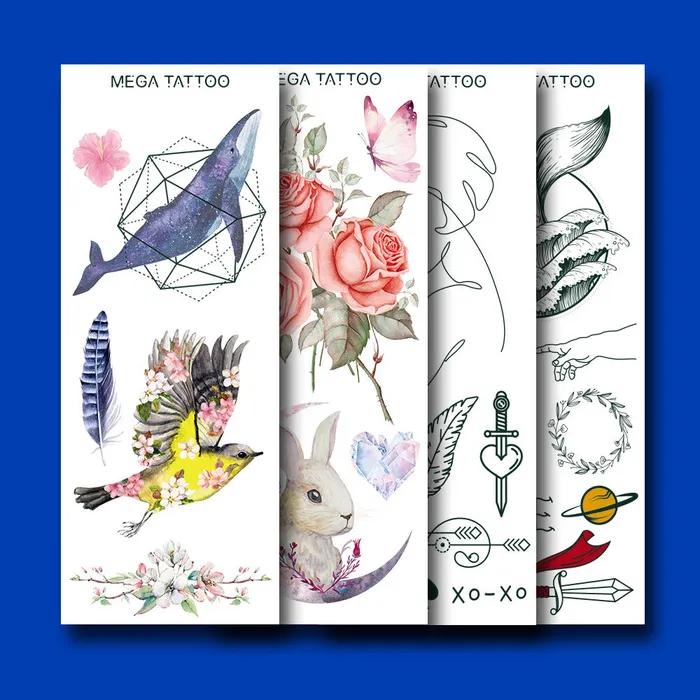 

MEGA TATTOO Mega Tattoo Tattoo Sticker MTS 14 types MTS-10 Bucket List